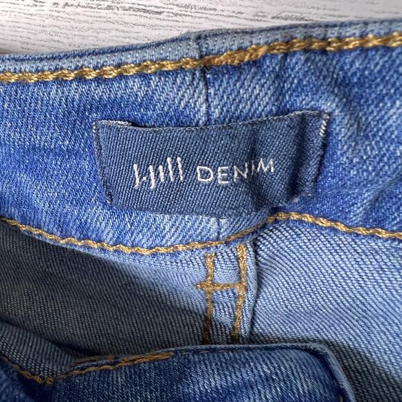 J Jill Jeans Womens Size 10 High-Rise Straight Leg Patch Pocket Denim Cuffed - Picture 2 of 16